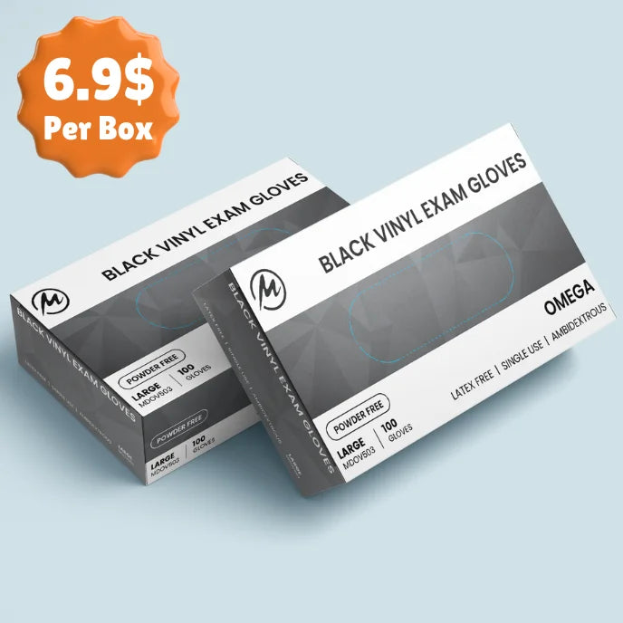 Black Nitrile Disposable Gloves Powder Free, 1000 Count Wholesale