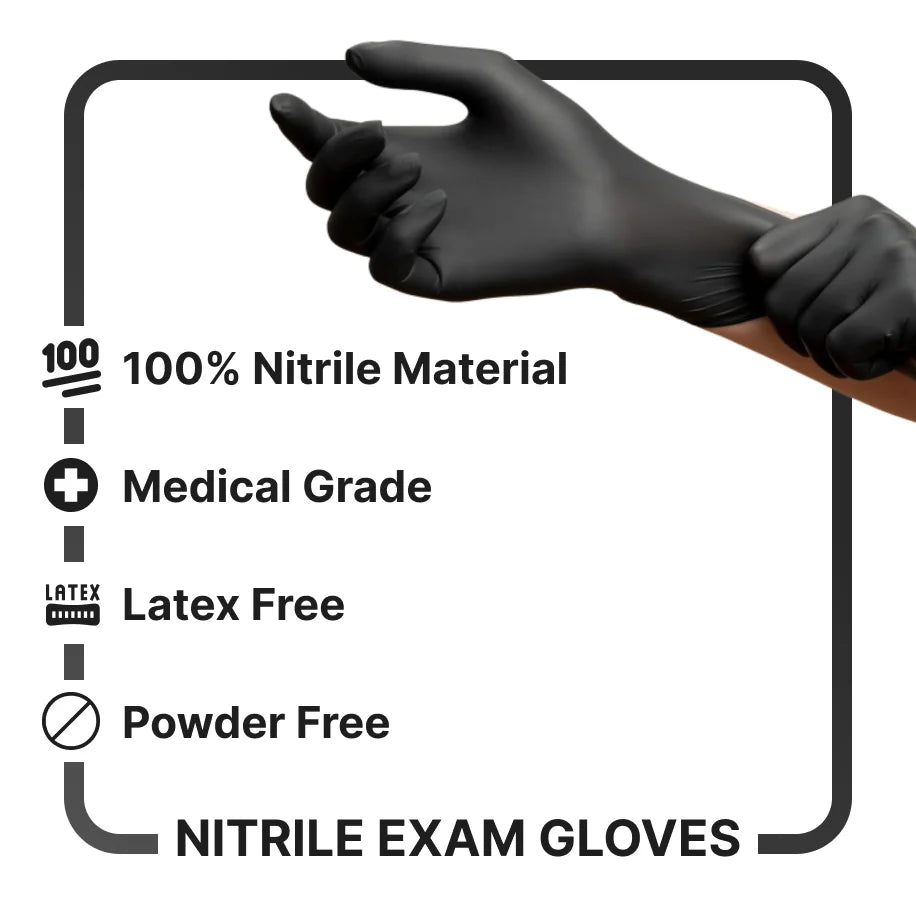 black nitrile gloves powder free nitrile gloves wholesale