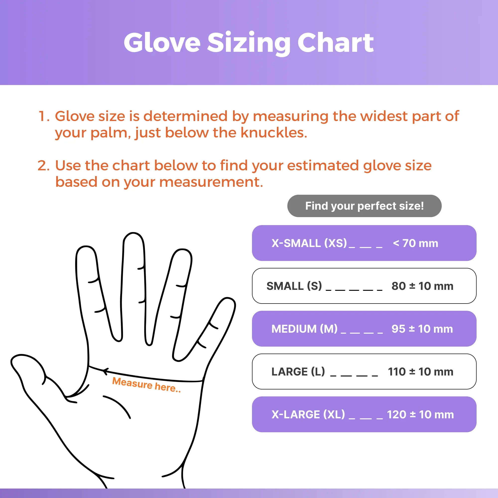 Purple Nitrile Gloves 5 MIL, 1000 Count