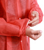 Lab Coat Universal Size Red, 50 Count