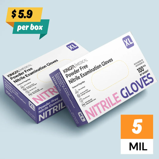 Purple Nitrile Gloves 5 MIL, 1000 Count