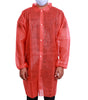 Lab Coat Universal Size Red, 50 Count