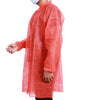 Lab Coat Universal Size Red, 50 Count