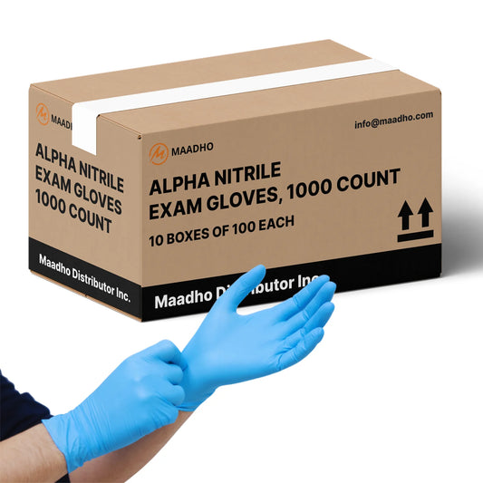 Blue Nitrile Gloves 3.5 MIL, 1000 Count