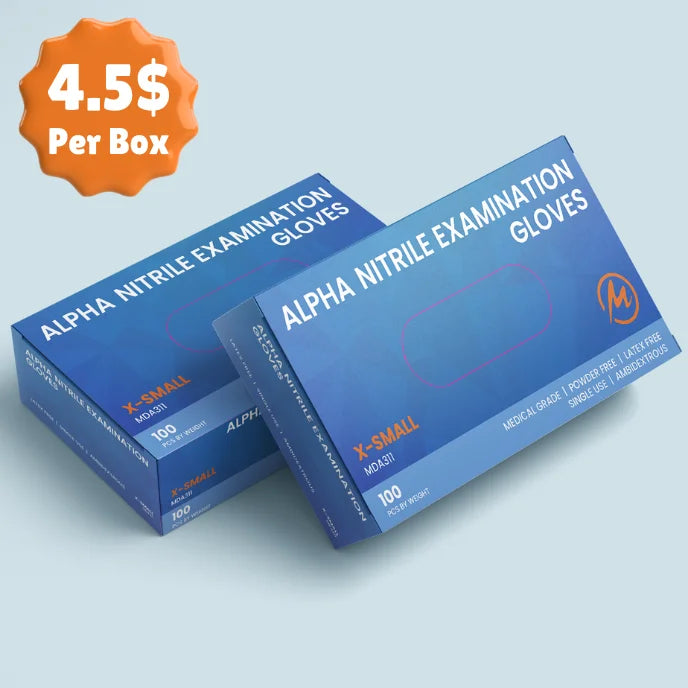 Blue Nitrile Gloves 3.5 MIL, 1000 Count