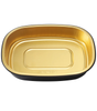 CE Disposables gold and black aluminum foil tray for cooking and food storage