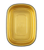 CE Disposables gold aluminum foil tray with rectangular shape for food storage and serving
