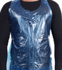 Blue disposable aprons wholesale designed for protection and comfort during food preparation tasks