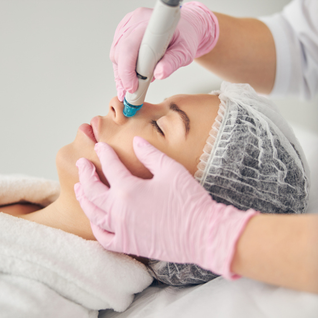 Disposable hairnet 1000 pack used in a spa treatment to keep hair clean and safe during procedures