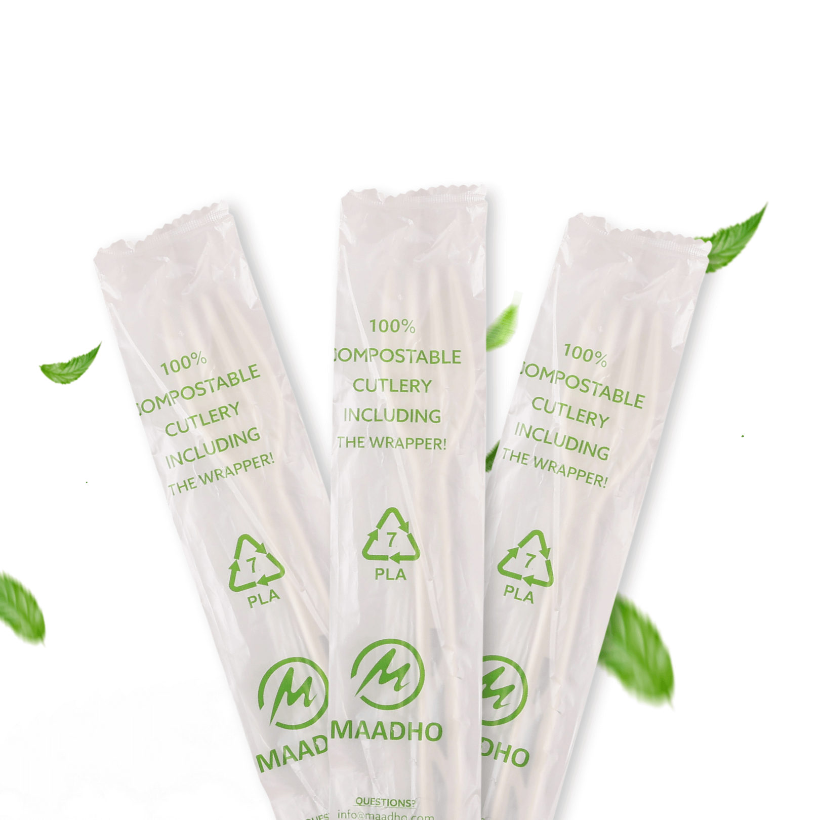 CE Disposables Compostable Cutlery Wrapped Forks for Eco-Friendly Dining with disposables fork
