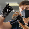 black disposable gloves for food use powder free nitrile gloves wholesale