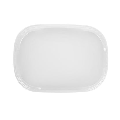 Clear plastic lids for trays from CE Disposables with secure fit and transparent design